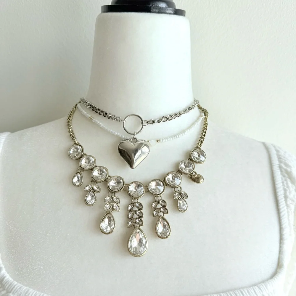 90s waterfall statement necklace - Picture 4 of 5